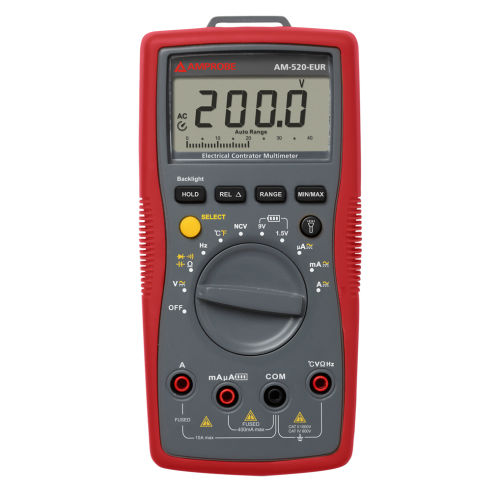 数字万用表 - AM-520-EUR - BEHA AMPROBE - 手持式 / cat III / cat IV