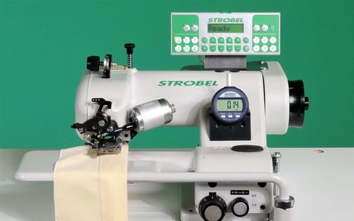 暗针缝纫机 - VEB100-2 - Strobel Spezialmaschinen GmbH - 单针头 / 单线 / 面料