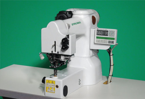 暗针缝纫机 - 560-31 - Strobel Spezialmaschinen GmbH - 单针头 / 单线 / 面料