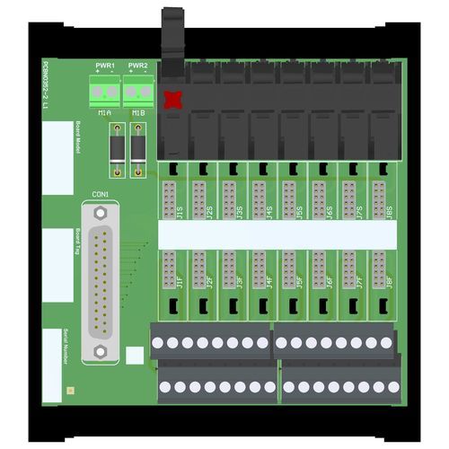插入式接线盒 - X1-TB-08-FOX-02 - GM International S.p.A. - 弹簧 / 推入式 / 功率