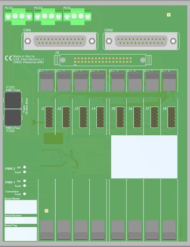 插入式接线盒 - TBE-D5008-MOD-003 - GM International S.p.A. - 用于继电器 / 功率 / 塑料