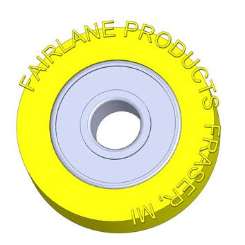 导向滚轮 - CB series  - Fairlane Products - 钢 / 塑料 / 复制模轴承式