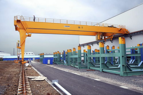 轨道半门式起重机 - T0002 - Eurocrane(China)Co.,Ltd - 用于车间 / 双梁