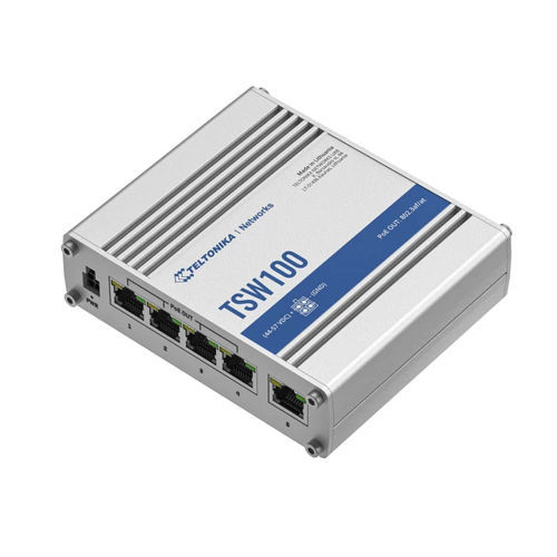 非管理型以太网交换机 - TSW100 - TELTONIKA SAS - 4 端口式 / 千兆以太网 / 以太网供电