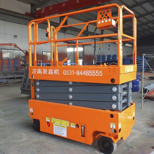 自走式剪叉式升降机 - a12003 - Jinan Juxin Machinery Co., Ltd. - 带轮 / 液压 / 室内、室外
