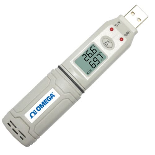 温度和湿度数据记录器 - OM-HL-SP series - OMEGA - 能量 / USB / LCD显示