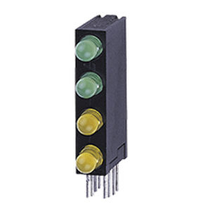 有色LED - CBI 4 lamp series - Liteon - 矩形 / 通孔 / 直角