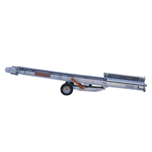 建筑工地输送机 - type_10 - SAUTEC - 带式 / 倾斜度可调 / 倾斜