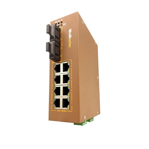 坚固以太网交换机 - DS410L-MM-SC/DS410L-SS-SC - WoMaster - 管理型 / 10 端口式 / 千兆以太网