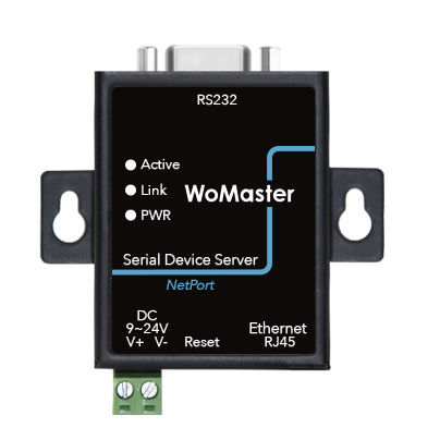 RS232设备服务器 - NPS5110 - WoMaster - MODBUS / 以太网 / RJ45