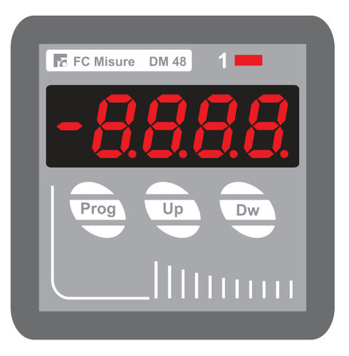 工艺流程指示器 - 48 x 48 mm, 3 VA | DM 48 - F.C. Misure - 数字 / 面板型