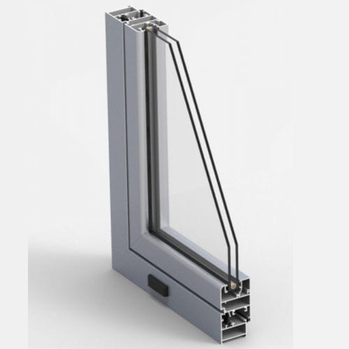 铝制型材 - V 8000 - EXTRUGASA INTERNACIONAL S.A. - 凹凸 / 用于窗