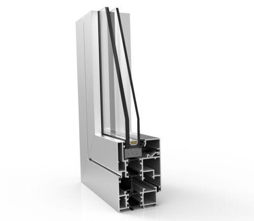铝制型材 - XP-60 TH+  - EXTRUGASA INTERNACIONAL S.A. - 凹凸 / 用于窗