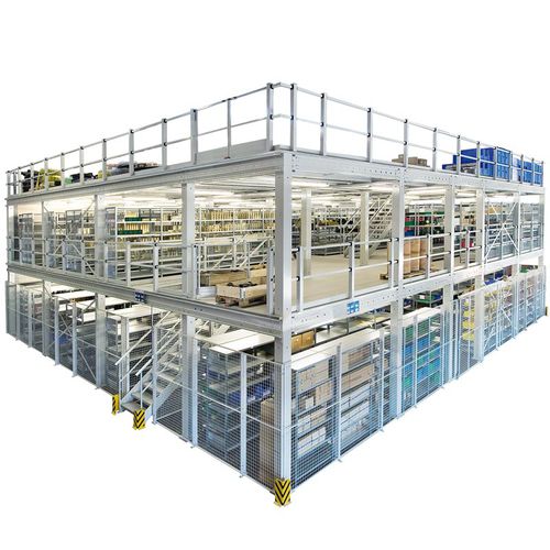 带夹层货架 - SCHULTE Lagertechnik - Gebr. Schulte GmbH & Co. KG - 存储仓库 / 多储藏空间 / 大型