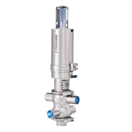 双座阀阀门 - M - Evoguard GmbH - 碟式 / 气动 / 防止混合