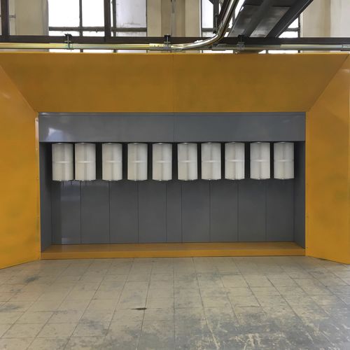 开放式粉化间 - VFDK - VOGAMAKINA INDUSTRIAL PLANTS COMPANY Ltd. - 用于零件 / 滤筒除尘器 / 手动