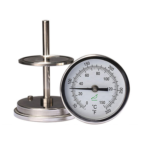 双金属温度计 - T400CF - Shanghai QualityWell industrial CO.,LTD. - 表盘 / IP65 / 法兰