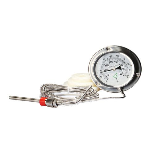 气体膨胀毛细管温度计 - 400RF12122 - Shanghai QualityWell industrial CO.,LTD. - 表盘 / IP65 / 固定