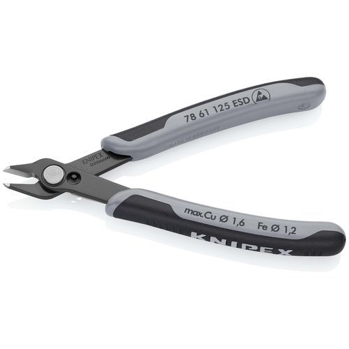 切割钳 - 78 61 125 ESD - KNIPEX - 用于线 / 用于电子元件 / 钢