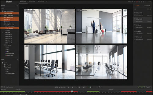 管理软件 - Wisenet Viewer - Hanwa Techwin Europe - 查看 / 配置 / Windows