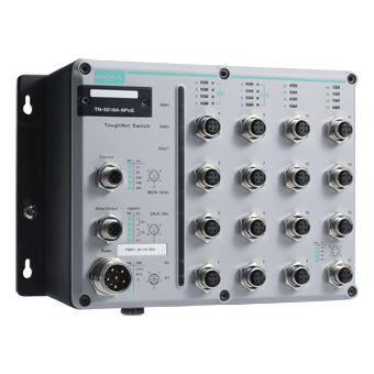 管理型网络交换机 - TN-5516-8PoE series - Moxa Europe - 12 端口式 / 无线连接 / PoE