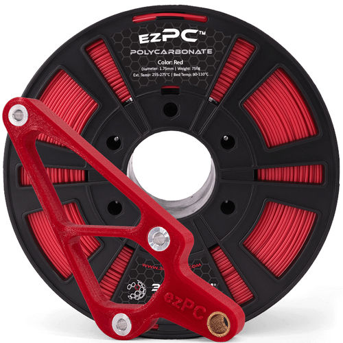 3D打印PC打印丝 - EZPC - 3DXtech - 1,75 mm / 黑色 / 灰色