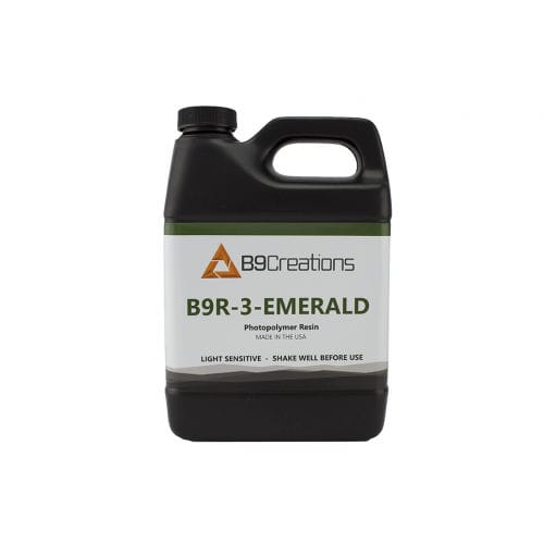 聚合物3D打印树脂 - B9R-3-Emerald - B9Creations - 绿色 / 工业