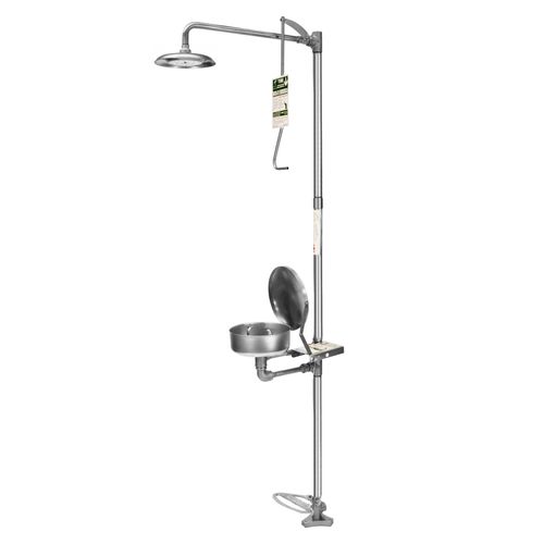 落地工业淋浴器 - 6010FUL - EPITECNICA EUROPA, S.L. - 带洗眼器