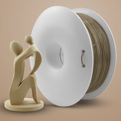 3D打印PLA丝 - Fiberlogy - 1,75 mm / 2,85 mm / 米色