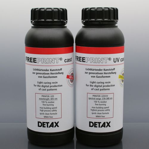 聚合物3D打印树脂 - Freeprint® cast series - DETAX - 红色 / 牙科