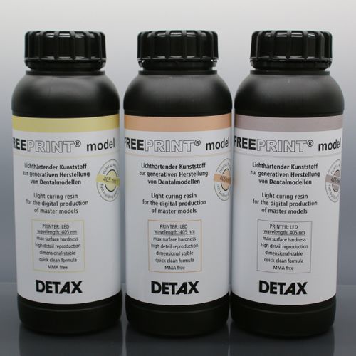 聚合物3D打印树脂 - Freeprint® model series - DETAX - 灰色 / 牙科