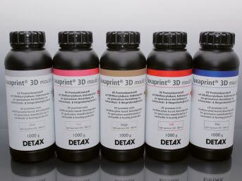 米色3D打印树脂 - luxaprint® 3D mould series - DETAX - 橙色 / 红色 / 蓝色