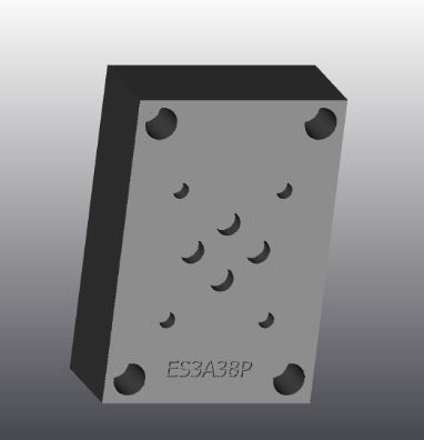 铸铁底盘 - ES3A38P - EUROFLUID HYDRAULIC SRL - 矩形 / Cetop 3 / 液压