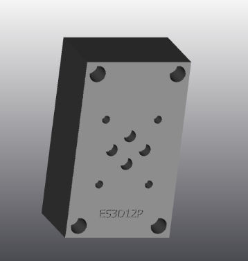 铸铁底盘 - ES3D12P - EUROFLUID HYDRAULIC SRL - 矩形 / Cetop 3 / 液压
