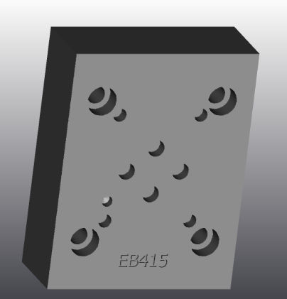 铸铁底盘 - EB415 - EUROFLUID HYDRAULIC SRL - 矩形 / Cetop 3 / Cetop 5