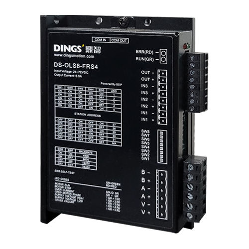 微步进电机控制器 - DS-OLS8-FRS4 - Jiangsu DINGS' Intelligent Control Technology - 直流 / 开环 / RS-485接口