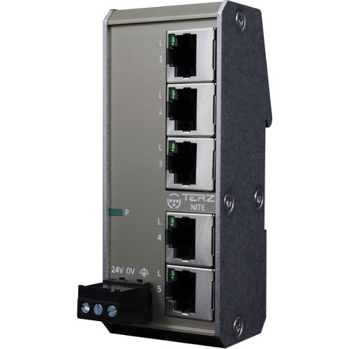 非管理型以太网交换机 - NITE-RF - TERZ Industrial Electronics GmbH - 5端口 / DIN导轨 / RJ45