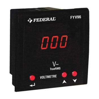 数字电压表 - FVY series - Federal Elektrik - 固定式 / 直流 / 交流