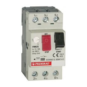 电机保护断路器 - FMK 25 series - Federal Elektrik - 热量 / 交流 / 三相