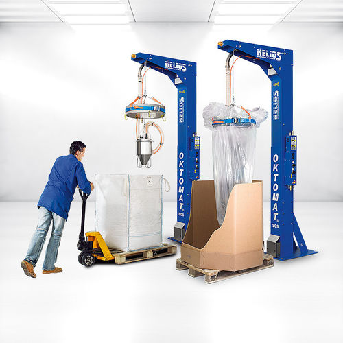 振动吨袋卸料机 - Oktomat® SOS - HELIOS Gerätebau für Kunststofftechnik GmbH - 自动 / 带起重装置 / 颗粒