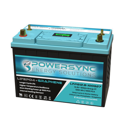 LiFePO4电池 - LFPG12.8-100G27 - POWERSYNC Energy Solutions - 棱柱形 / 12V / IEC