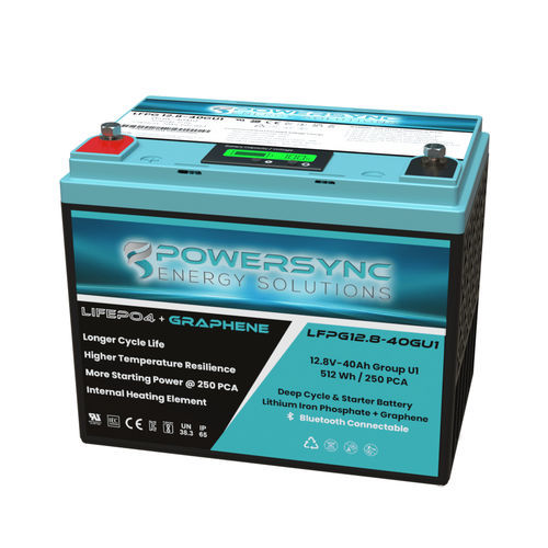 LiFePO4电池 - LFPG12.8-40GU1 - POWERSYNC Energy Solutions - 棱柱形 / 12V / IEC