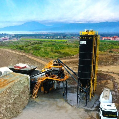 移动式混凝土搅拌站 - TURBOMIX-100 - Fabo Crushing Screening & Concrete Plants - 紧凑型 / 自动