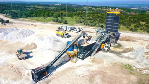 移动式混凝土搅拌站 - TURBOMIX-120 - Fabo Crushing Screening & Concrete Plants - 自动
