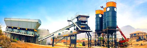 固定混凝土搅拌站 - COMPACT-160 - Fabo Crushing Screening & Concrete Plants - 紧凑型 / 带传送带