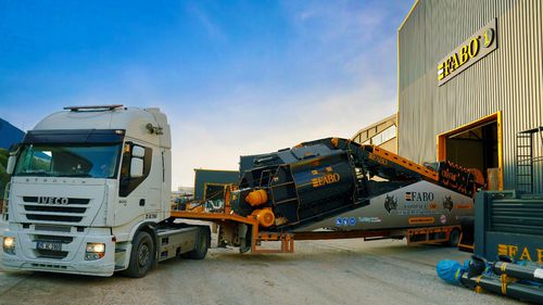 固定混凝土搅拌站 - COMPACT-180 - Fabo Crushing Screening & Concrete Plants - 紧凑型 / 带传送带