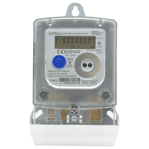 单相电能表 - LUN10F - Luna Elektrik - 壁挂 / 数字 / RS-485