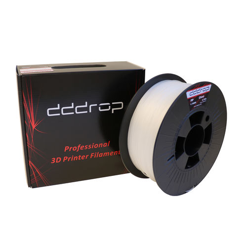 3D打印PP打印丝 - dddrop - 1,75 mm / 白色 / 透明