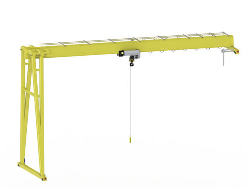 单梁半门式起重机 - BMH - Nucleon (Xinxiang) Crane Co., Ltd. - 轨道 / 用于预制件工地 / 用于车间