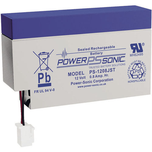 VRLA电池 - PS-1208JST FR - Power-Sonic - 矩形 / 12V / 用于换流器